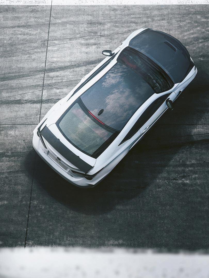 Lexus RC-F von oben