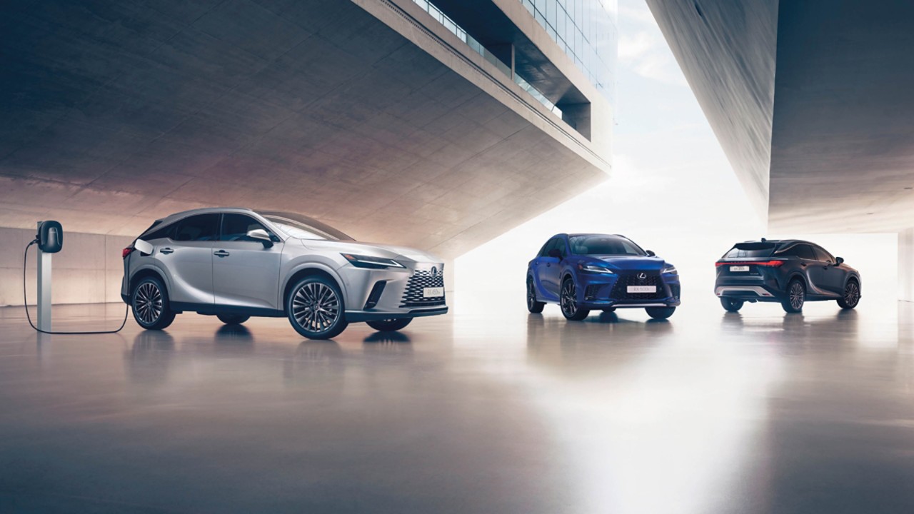 Der neue Lexus RX 500h, Lexus RX 450h+ und Lexus 350h