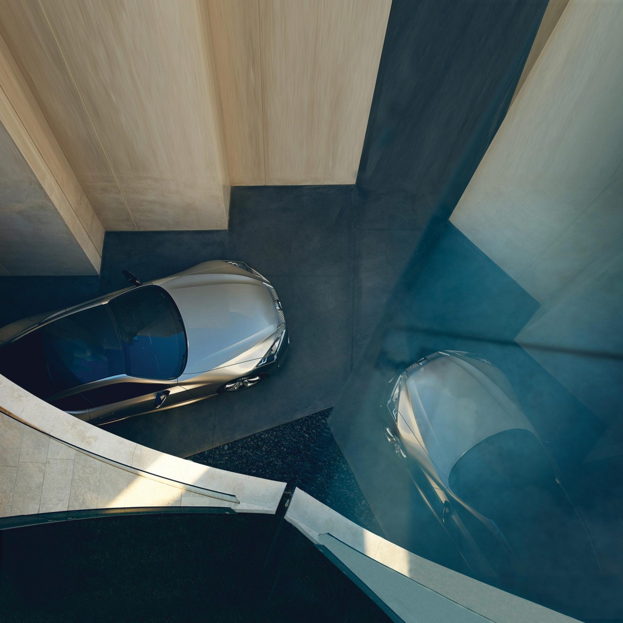 Lexus LC von oben