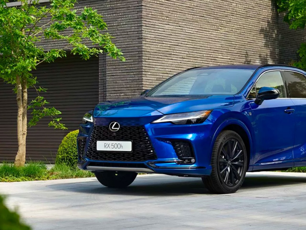Lexus RX parkt auf einer Straße