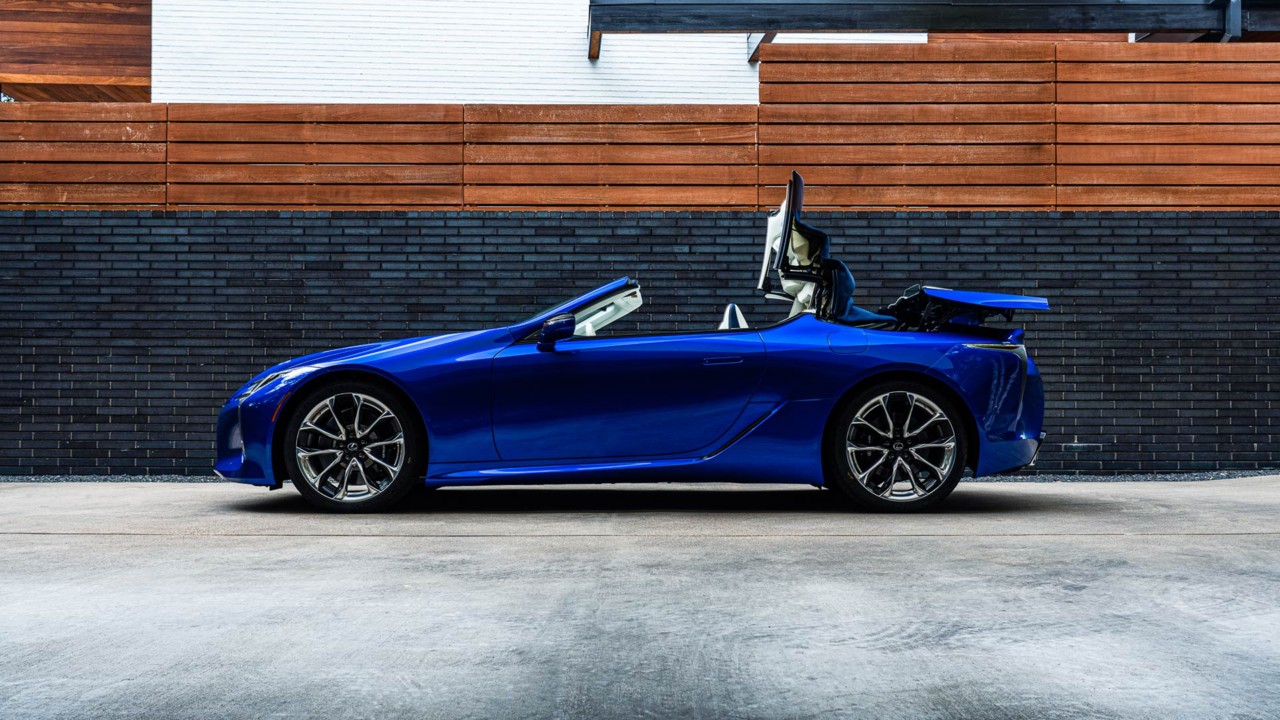 Der spezielle, einzigartige Öffnungsmechanismus des Lexus LC Cabriolets