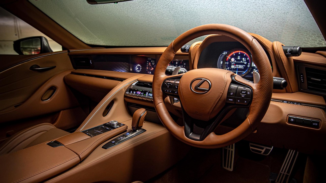 Interieur des Lexus LC Cabriolet