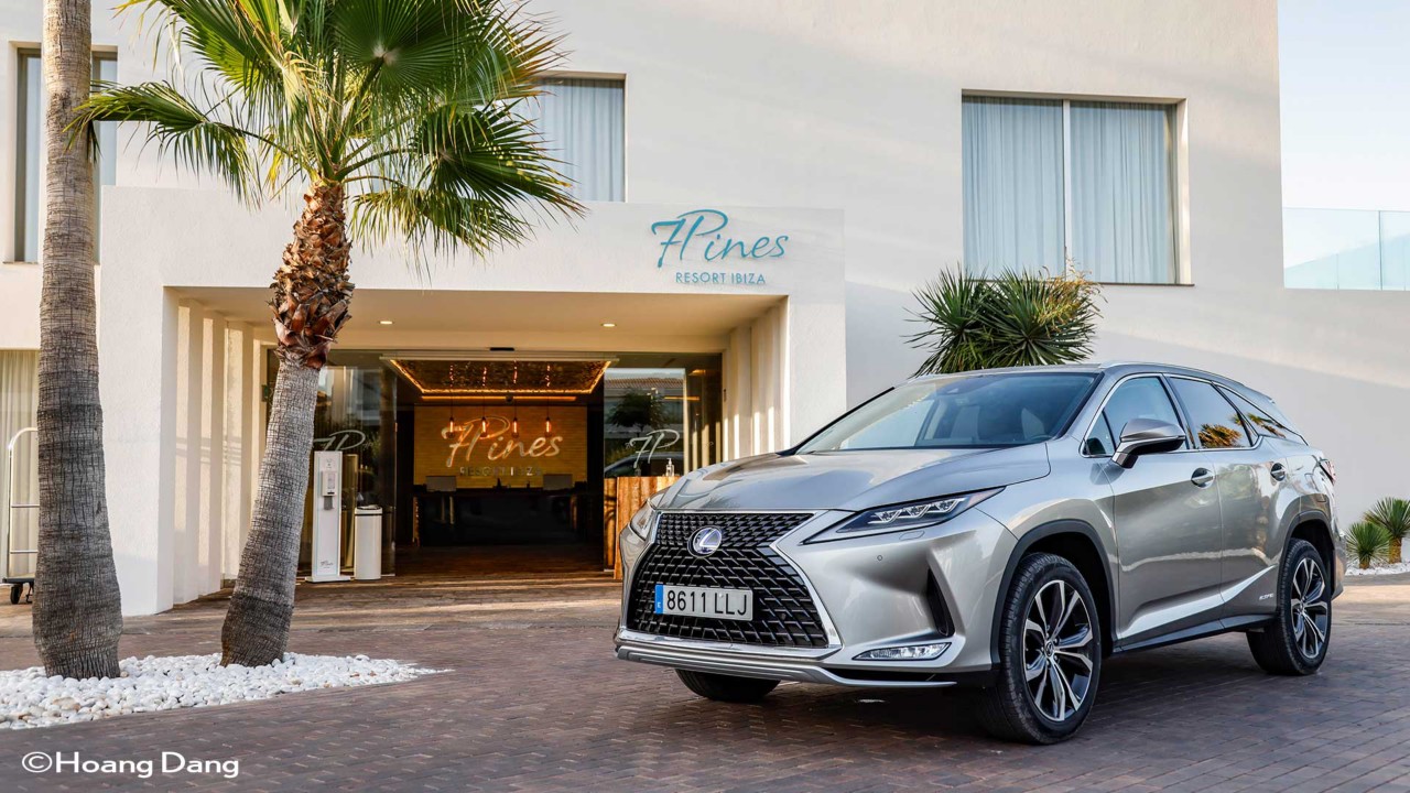 Lexus RX L in einer Einfahrt