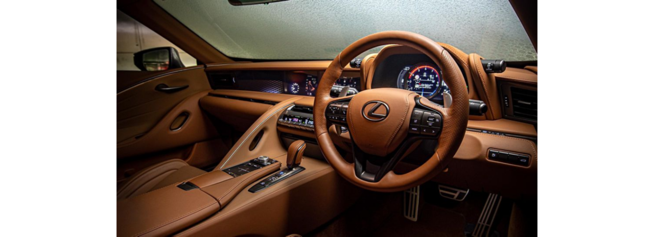 Interieur des Lexus LC Cabriolet