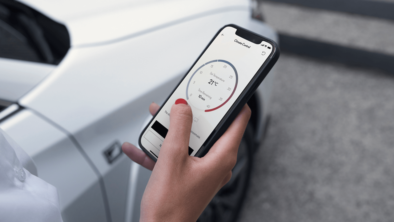 Bedienung der S-Flow-Klimaautomatik über die Lexus Link App